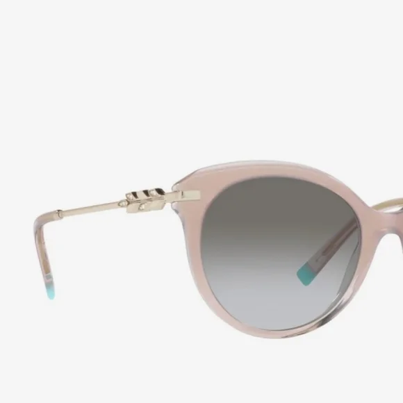 Tiffany & Company TF4189 Sunglasses Champaign Grey Cat Eye Crystal MA#482